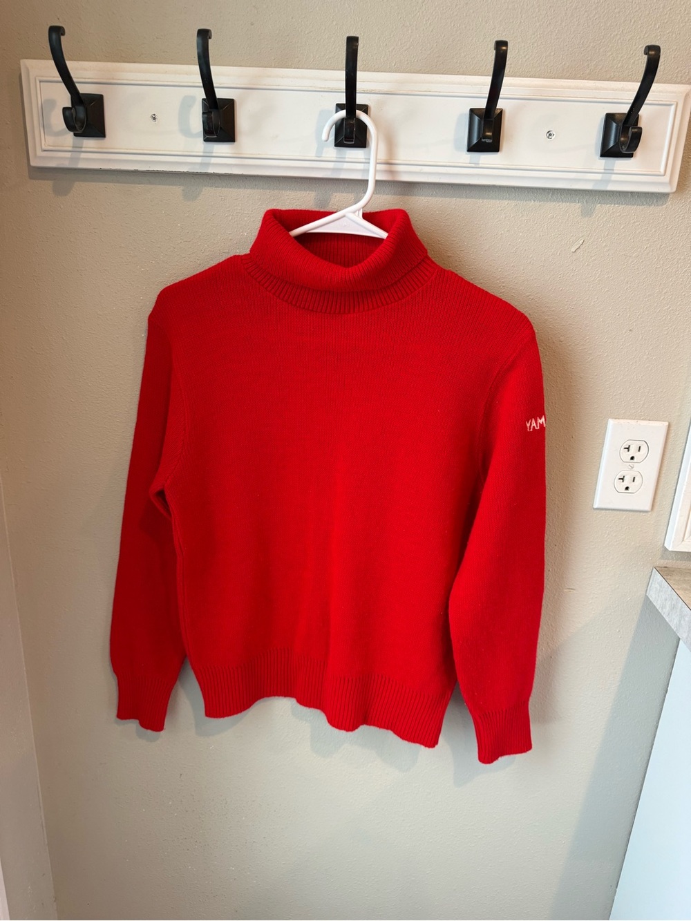Vintage Yamaha  Red Turtleneck Sweater - Women's Classic Knit